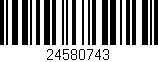Código de barras (EAN, GTIN, SKU, ISBN): '24580743'