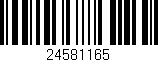 Código de barras (EAN, GTIN, SKU, ISBN): '24581165'