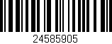 Código de barras (EAN, GTIN, SKU, ISBN): '24585905'