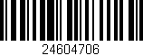 Código de barras (EAN, GTIN, SKU, ISBN): '24604706'