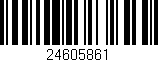 Código de barras (EAN, GTIN, SKU, ISBN): '24605861'