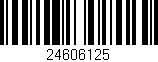 Código de barras (EAN, GTIN, SKU, ISBN): '24606125'