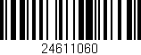 Código de barras (EAN, GTIN, SKU, ISBN): '24611060'