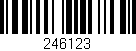Código de barras (EAN, GTIN, SKU, ISBN): '246123'