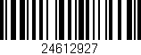 Código de barras (EAN, GTIN, SKU, ISBN): '24612927'