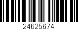 Código de barras (EAN, GTIN, SKU, ISBN): '24625674'