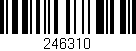 Código de barras (EAN, GTIN, SKU, ISBN): '246310'