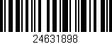 Código de barras (EAN, GTIN, SKU, ISBN): '24631898'