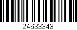 Código de barras (EAN, GTIN, SKU, ISBN): '24633343'