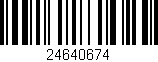 Código de barras (EAN, GTIN, SKU, ISBN): '24640674'