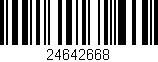 Código de barras (EAN, GTIN, SKU, ISBN): '24642668'