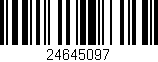 Código de barras (EAN, GTIN, SKU, ISBN): '24645097'