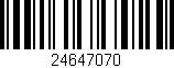 Código de barras (EAN, GTIN, SKU, ISBN): '24647070'
