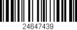 Código de barras (EAN, GTIN, SKU, ISBN): '24647439'