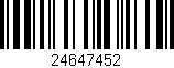 Código de barras (EAN, GTIN, SKU, ISBN): '24647452'