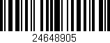 Código de barras (EAN, GTIN, SKU, ISBN): '24648905'