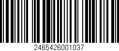 Código de barras (EAN, GTIN, SKU, ISBN): '2465426001037'