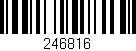 Código de barras (EAN, GTIN, SKU, ISBN): '246816'