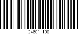 Código de barras (EAN, GTIN, SKU, ISBN): '24681/180'