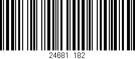 Código de barras (EAN, GTIN, SKU, ISBN): '24681/182'