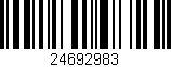 Código de barras (EAN, GTIN, SKU, ISBN): '24692983'
