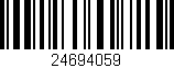 Código de barras (EAN, GTIN, SKU, ISBN): '24694059'