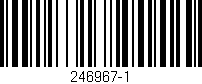 Código de barras (EAN, GTIN, SKU, ISBN): '246967-1'