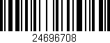 Código de barras (EAN, GTIN, SKU, ISBN): '24696708'