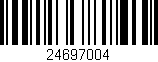 Código de barras (EAN, GTIN, SKU, ISBN): '24697004'