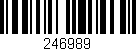 Código de barras (EAN, GTIN, SKU, ISBN): '246989'