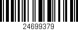 Código de barras (EAN, GTIN, SKU, ISBN): '24699379'