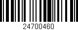 Código de barras (EAN, GTIN, SKU, ISBN): '24700460'