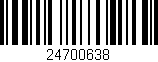 Código de barras (EAN, GTIN, SKU, ISBN): '24700638'