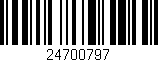 Código de barras (EAN, GTIN, SKU, ISBN): '24700797'