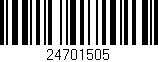 Código de barras (EAN, GTIN, SKU, ISBN): '24701505'