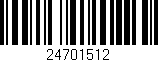 Código de barras (EAN, GTIN, SKU, ISBN): '24701512'