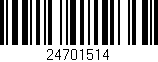 Código de barras (EAN, GTIN, SKU, ISBN): '24701514'