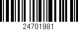 Código de barras (EAN, GTIN, SKU, ISBN): '24701981'