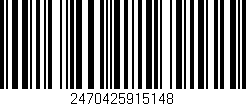 Código de barras (EAN, GTIN, SKU, ISBN): '2470425915148'