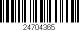 Código de barras (EAN, GTIN, SKU, ISBN): '24704365'