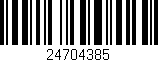 Código de barras (EAN, GTIN, SKU, ISBN): '24704385'