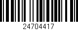 Código de barras (EAN, GTIN, SKU, ISBN): '24704417'