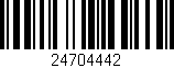 Código de barras (EAN, GTIN, SKU, ISBN): '24704442'