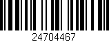Código de barras (EAN, GTIN, SKU, ISBN): '24704467'