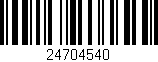 Código de barras (EAN, GTIN, SKU, ISBN): '24704540'
