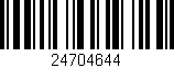 Código de barras (EAN, GTIN, SKU, ISBN): '24704644'