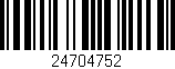 Código de barras (EAN, GTIN, SKU, ISBN): '24704752'