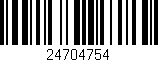 Código de barras (EAN, GTIN, SKU, ISBN): '24704754'