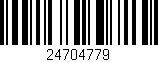 Código de barras (EAN, GTIN, SKU, ISBN): '24704779'