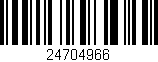 Código de barras (EAN, GTIN, SKU, ISBN): '24704966'